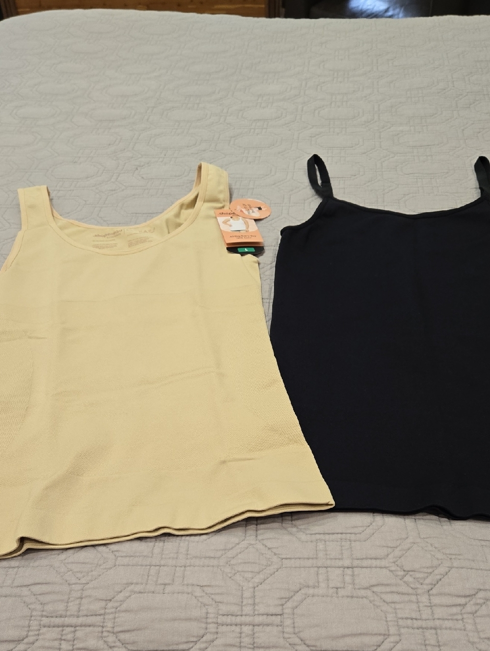 SHAPERMINT Essentials All Day Every Day Tank & Cami Set, Sz L - Picture 3 of 16